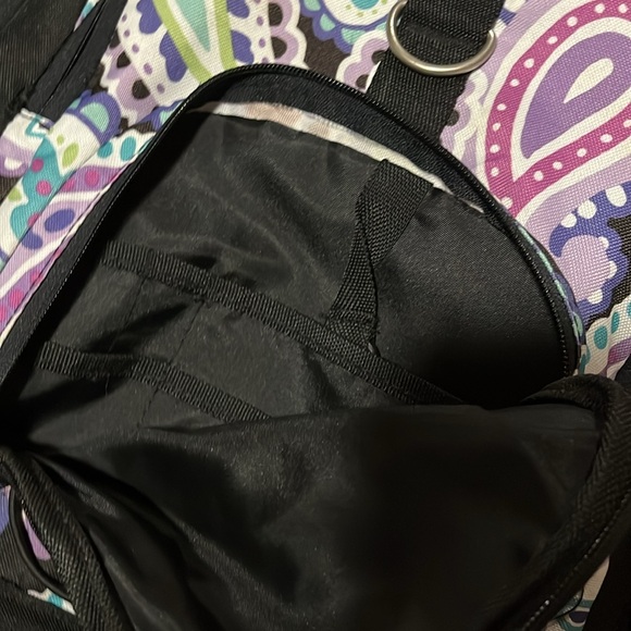 Pottery Barn Teen Black and Purple Paisley Backpack - Picture 4 of 9